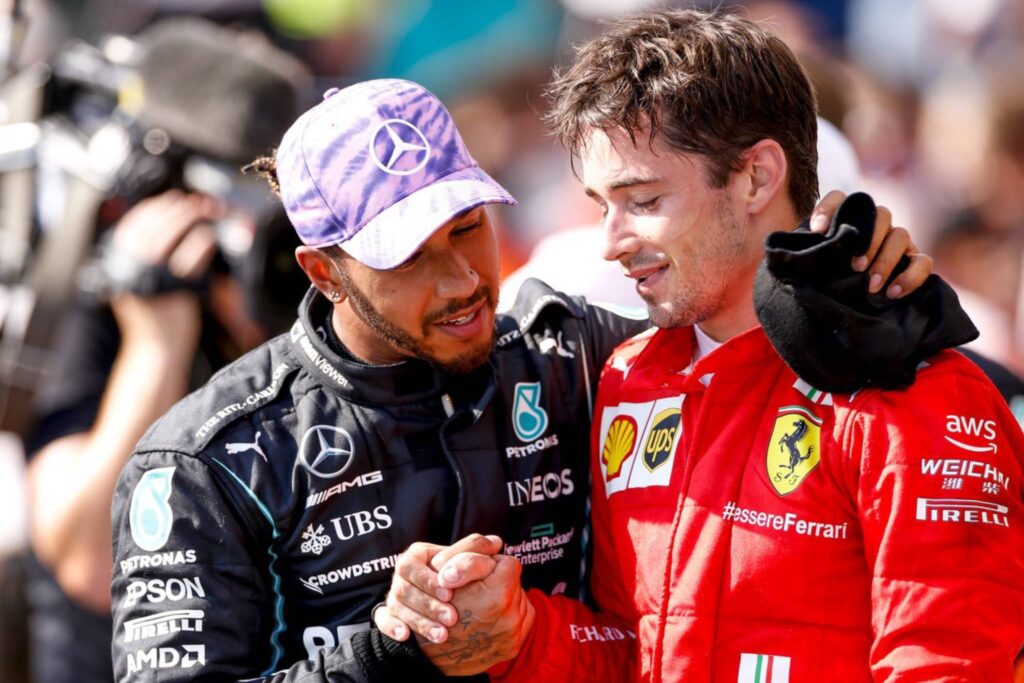 Leclerc y Hamilton.
