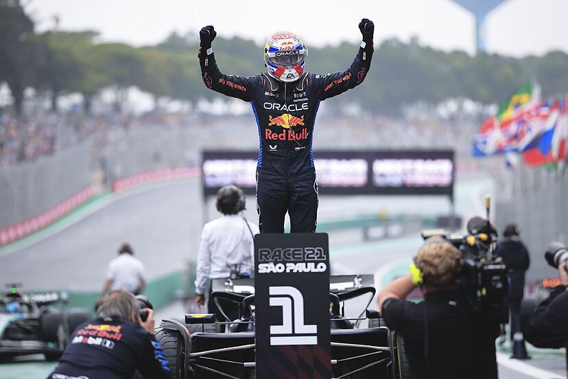 Max Verstappen en Brasil.