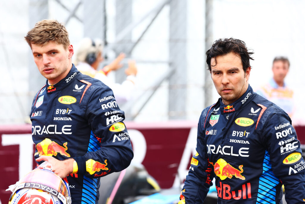 Max Verstappen y Checo Pérez.