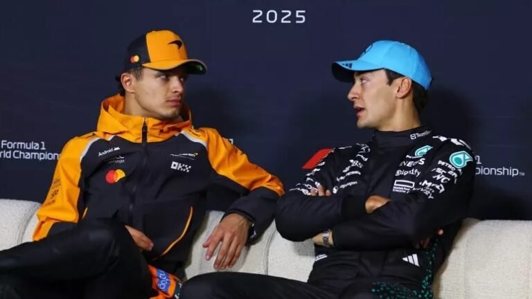 George Russell y Lando Norris