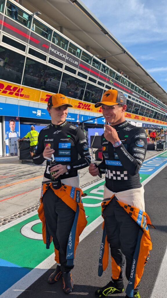 Mclaren, una particular lucha por el título entre Norris y Piastri.