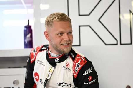 Kevin-Magnussen-Haas Kevin Magnussen en Haas.